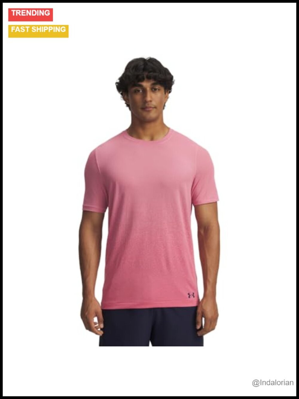 Men's Seamless Athletic T-Shirt Short Sleeve Crew Neck Polyester